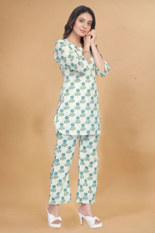 Comfortable and Trendy Ready-to-Wear Cotton Rayon Co-Ords Set